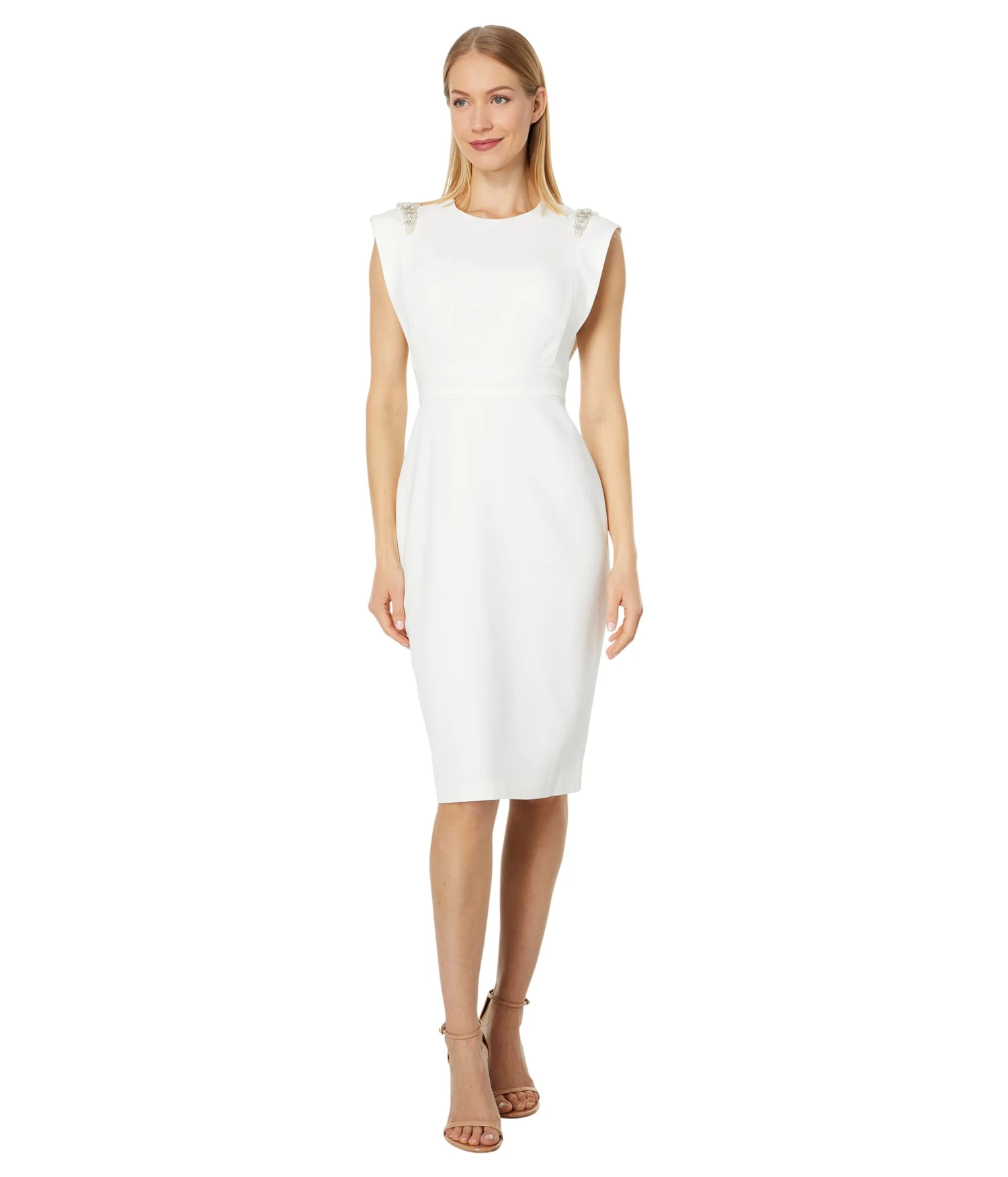 Vince Camuto Beaded Cap Sleeve Sheath Dress Vince Camuto Beaded Cap Sleeve Sheath Dress -Vince Camuto 514lhm IMgL