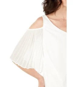 Vince Camuto Short Sleeve Cold-Shoulder Smock Bottom Blouse -Vince Camuto 61 cGThAUlL