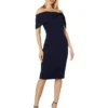 Vince Camuto Off-the-Shoulder Dress With Bow Collar