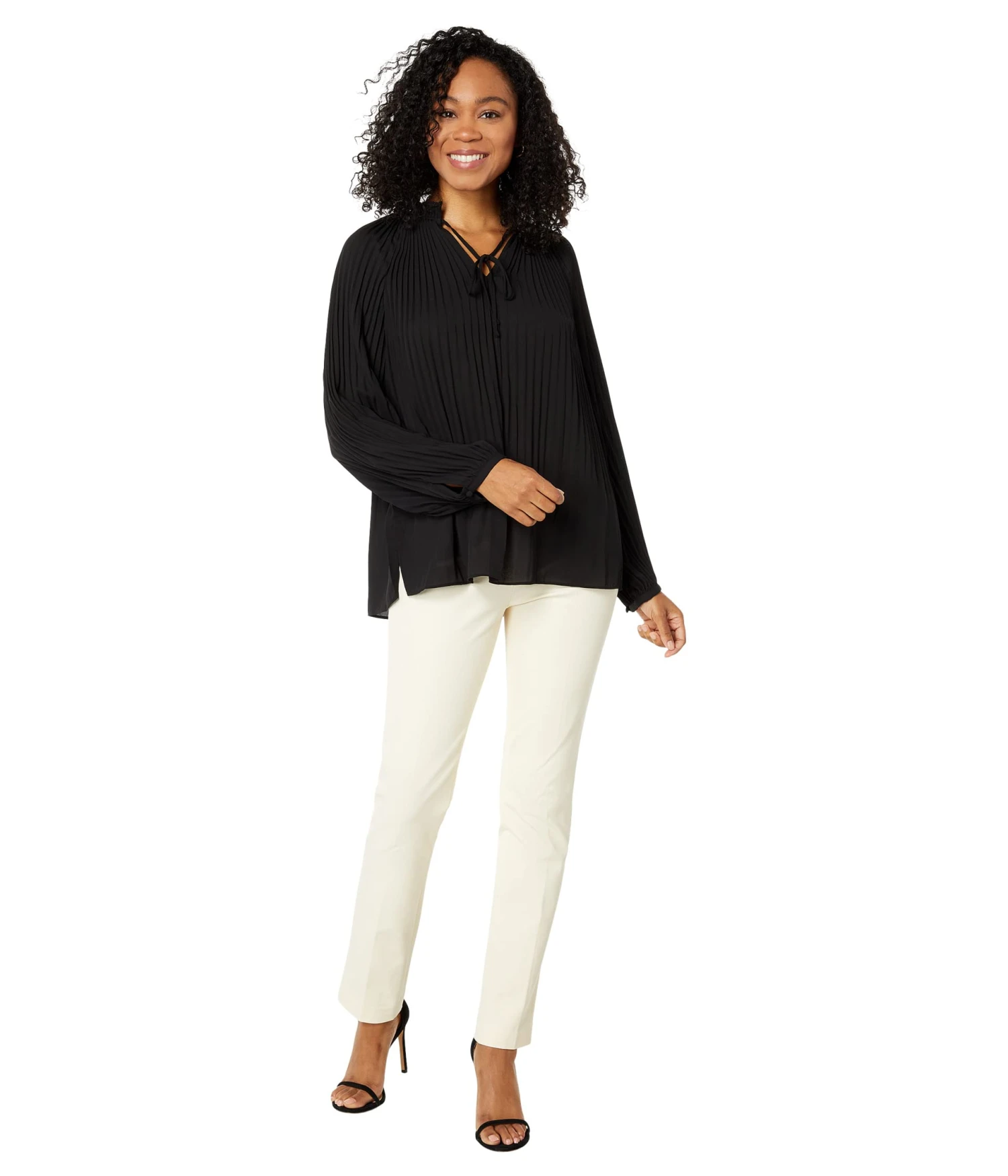 Vince Camuto Pleated Raglan Mock Neck Blouse Vince Camuto Pleated Raglan Mock Neck Blouse -Vince Camuto 6181 qFoL