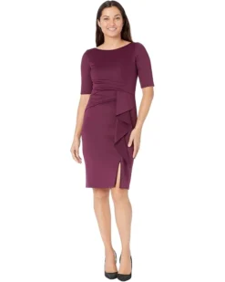 Vince Camuto Scuba Waist Tuck Ruffle Skirt Bodycon