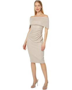 Vince Camuto Off-the-Shoulder Dress With Collar