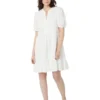 Vince Camuto Puff Sleeve Babydoll Dress