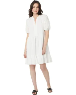 Vince Camuto Puff Sleeve Babydoll Dress