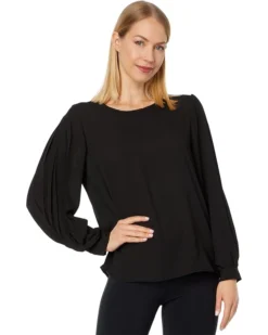 Vince Camuto Long Sleeve Blouse With Pleated Sleeves