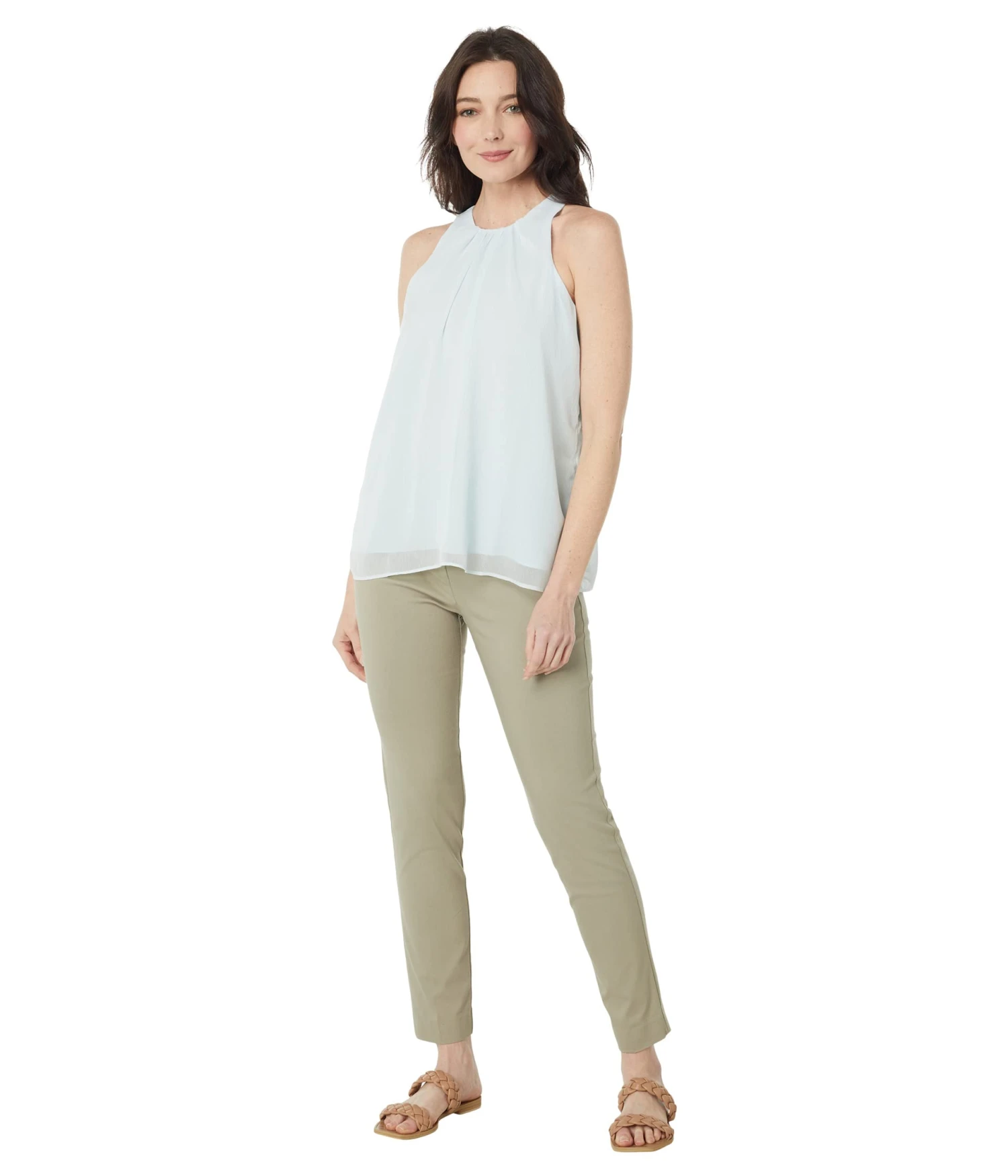 Vince Camuto Sleeveless Shirried Neck Shell Vince Camuto Sleeveless Shirried Neck Shell -Vince Camuto 61sFPSAXT8L