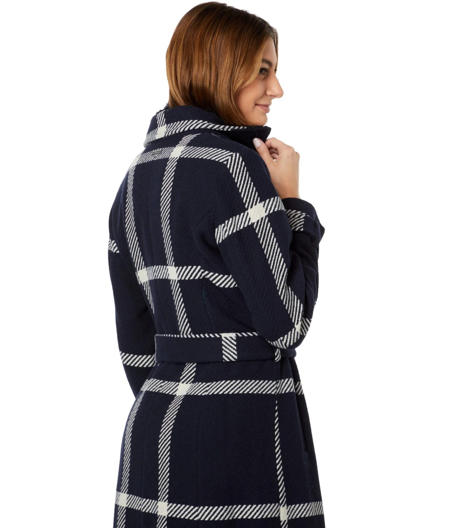 Vince Camuto Plaid Wool Coat V22767B Vince Camuto Plaid Wool Coat V22767B -Vince Camuto