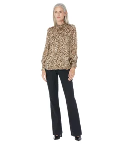 Vince Camuto Puff Long Sleeve Blouse With Mock Neck Collar And Cuffs -Vince Camuto 71PuyTZJ0VL