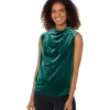 Vince Camuto Mock Neck Sleeveless Top
