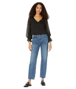 Vince Camuto Balloon Sleeves Blouse With Smocking On Waist 3 Vince Camuto Balloon Sleeves Blouse With Smocking On Waist -Vince Camuto 71cG8BHZoL