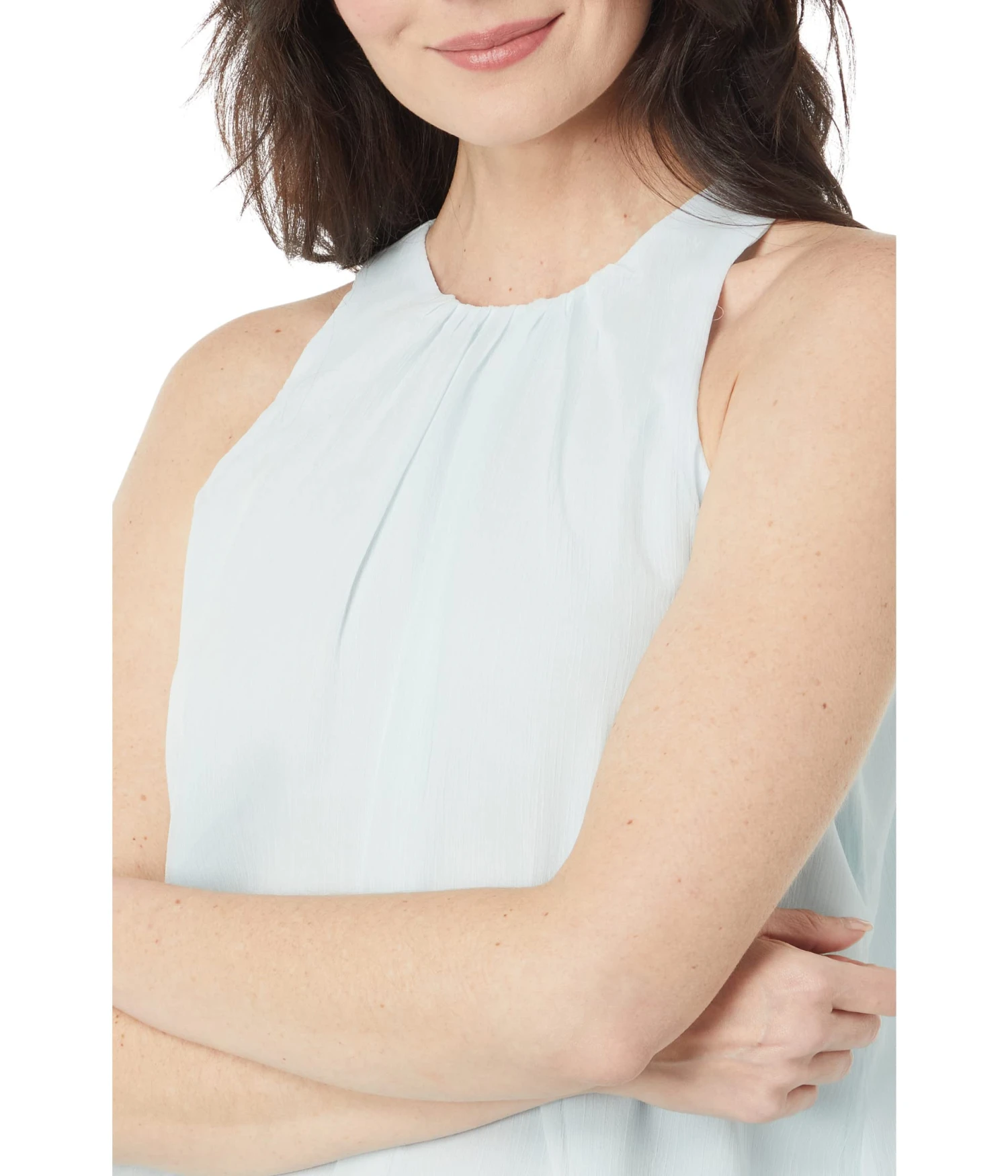 Vince Camuto Sleeveless Shirried Neck Shell Vince Camuto Sleeveless Shirried Neck Shell -Vince Camuto 71fKCNzTBPL