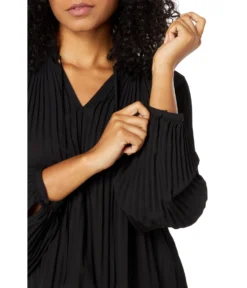 Vince Camuto Pleated Raglan Mock Neck Blouse 2 Vince Camuto Pleated Raglan Mock Neck Blouse -Vince Camuto 71m9NDHuLPL