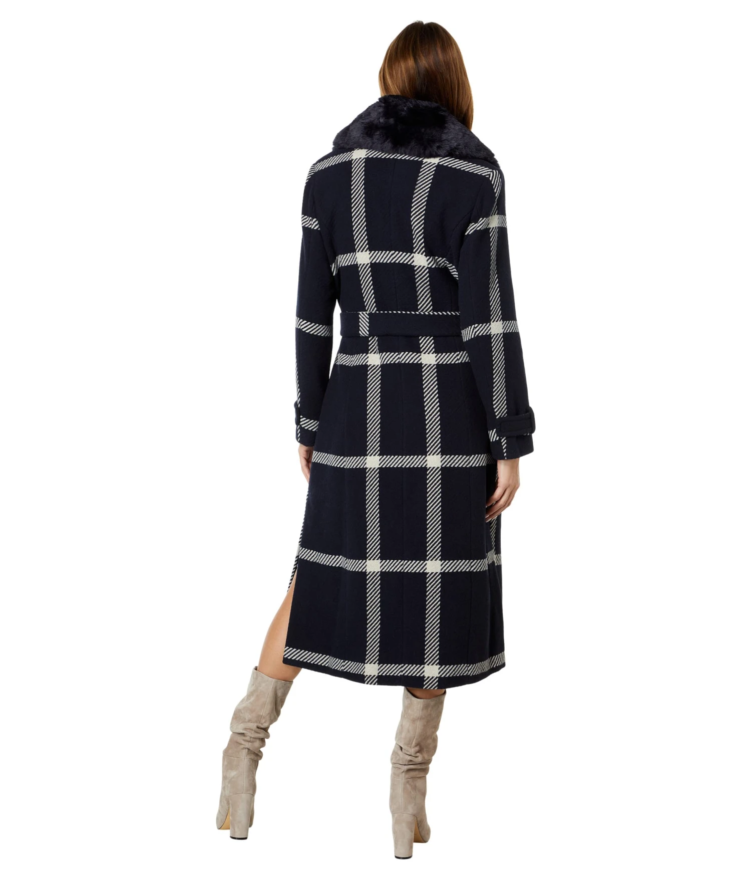Vince Camuto Plaid Wool Coat V22767B Vince Camuto Plaid Wool Coat V22767B -Vince Camuto 71mCTYzAb3L