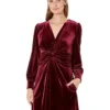 Vince Camuto Velvet Twist Front Fit-and-Flare