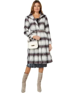 Vince Camuto Wool Coat W/ Belt Chain V22753X