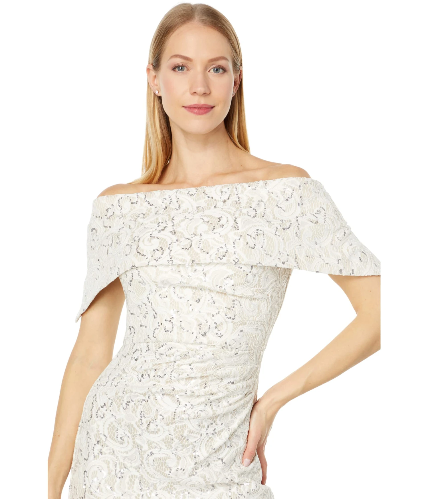 Vince Camuto Off The Shoulder Bonded Lace Gown Vince Camuto Off The Shoulder Bonded Lace Gown -Vince Camuto 71oD4fAFfL