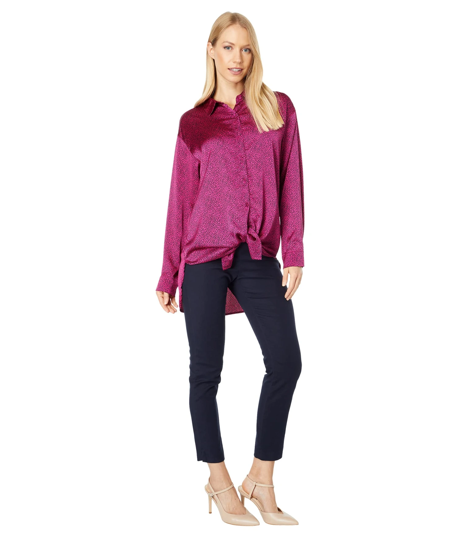 Vince Camuto Collared Button-Down Mini Cheetah Tunic Vince Camuto Collared Button-Down Mini Cheetah Tunic -Vince Camuto 71ratkTnrL