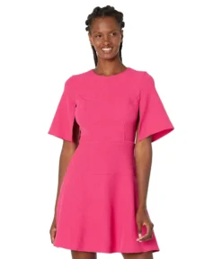 Vince Camuto Split Flutter Sleeve Fit-and-Flare