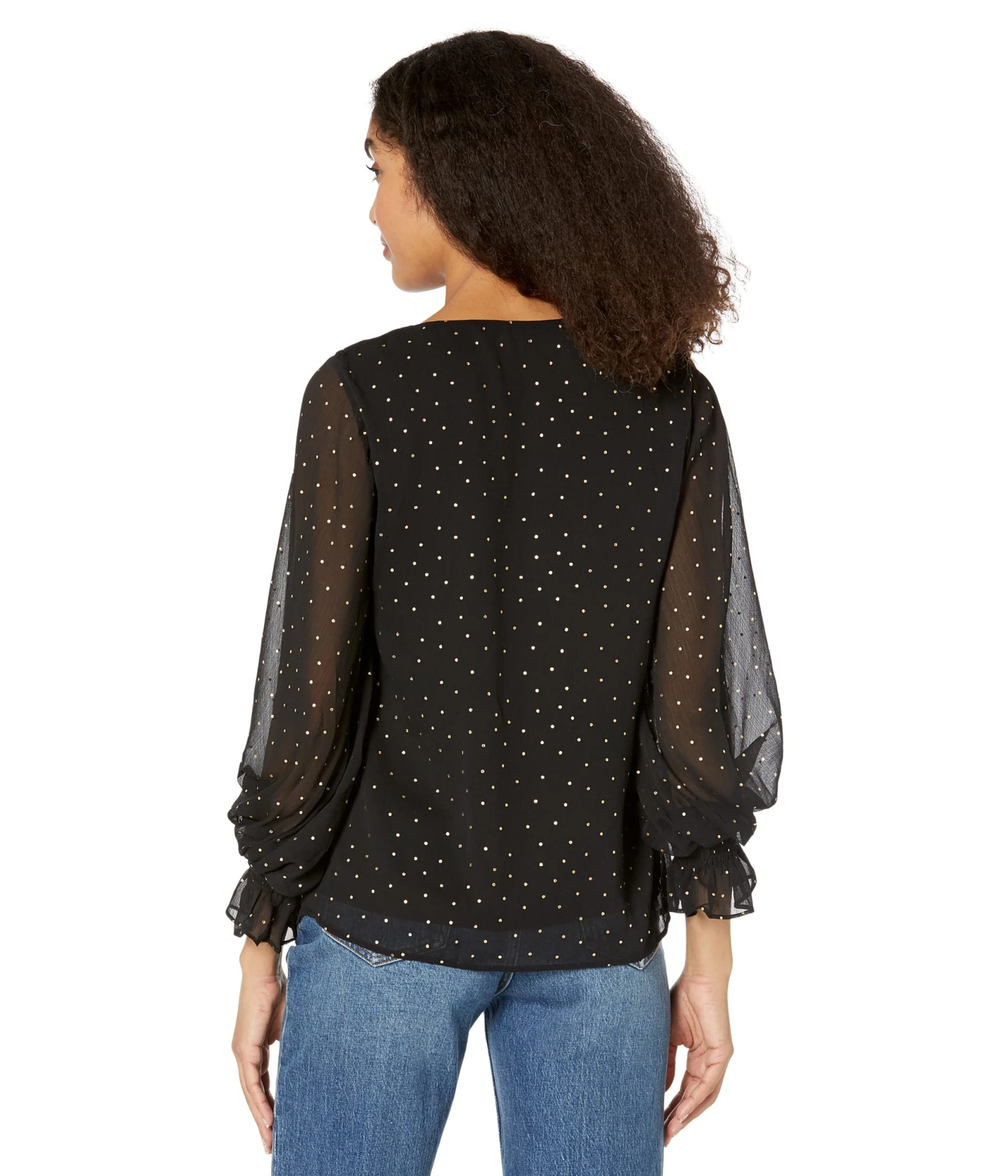 Vince Camuto Balloon Sleeves Blouse with Smocking on Waist Vince Camuto Balloon Sleeves Blouse With Smocking On Waist -Vince Camuto 815AGvasMyL