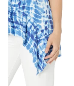 Vince Camuto Sleeveless V-Neck Sharkbite Hem Tie-Dye Filter -Vince Camuto 818yOc3l6S
