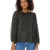 Vince Camuto Crew Neck Balloon Sleeve Blouse