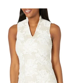 Vince Camuto Lace High Neck Bodycon With Scallop Hem 2 Vince Camuto Lace High Neck Bodycon With Scallop Hem -Vince Camuto 81GkHSlZCL
