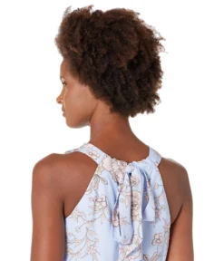 Vince Camuto Printed Crepe Cowl Neck Bow Back Midi 2 Vince Camuto Printed Crepe Cowl Neck Bow Back Midi -Vince Camuto 81K YickrhL