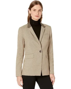 Vince Camuto One-Button Turned Collar Blazer