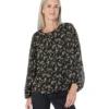 Vince Camuto Bloosan Crew Neck Blouse