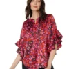 Vince Camuto Pin Tuck Flutter Sleeve Blouse
