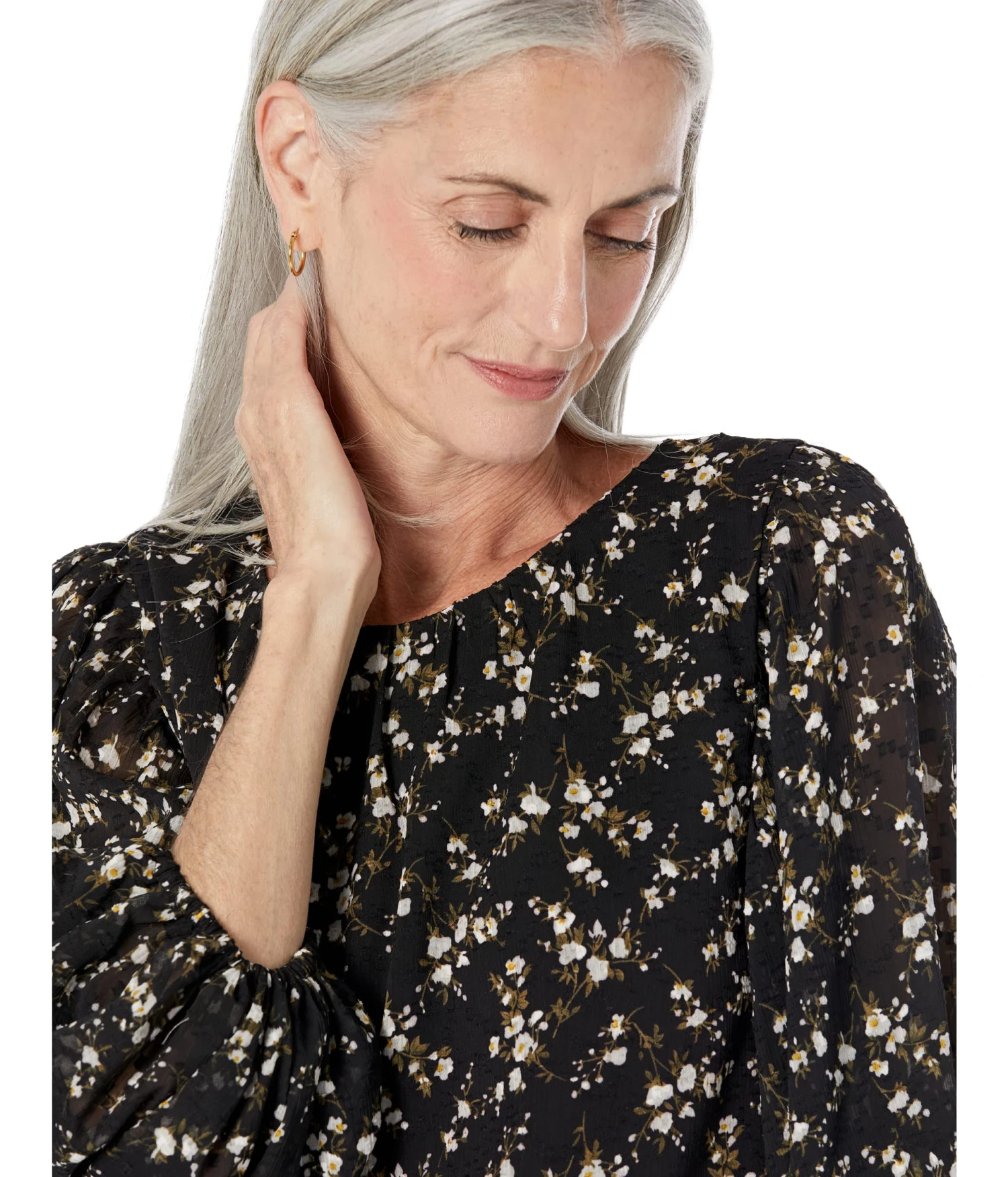 Vince Camuto Bloosan Crew Neck Blouse Vince Camuto Bloosan Crew Neck Blouse -Vince Camuto 81WVpP3RkoL