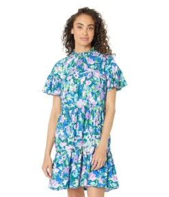 Vince Camuto Chiffon Float With Pleated Sleeve