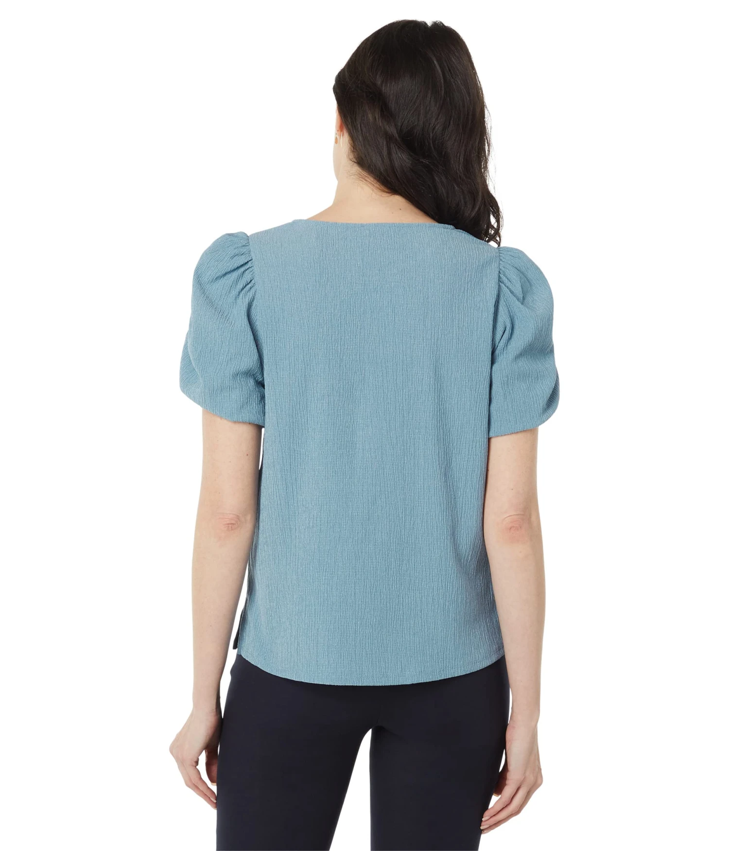 Vince Camuto Crew Neck Gathered Puff Sleeve Blouse Vince Camuto Crew Neck Gathered Puff Sleeve Blouse -Vince Camuto 81kKMlAZTdL