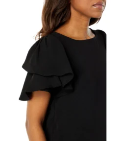 Vince Camuto Short Sleeve Tiered Sleeve Crinkle Gauze Blouse -Vince Camuto 81mRsdwgTDL