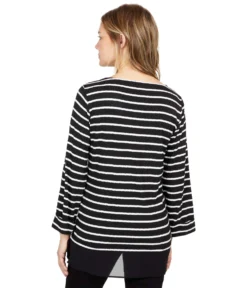 Vince Camuto Long Sleeve Knit Stripe Tunic -Vince Camuto 81oe3BDeCtL