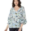Vince Camuto V-Neck Balloon Sleeve Blouse