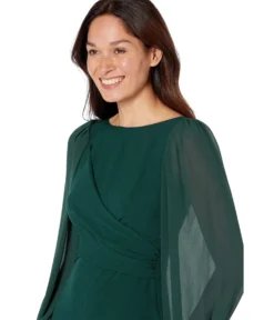 Vince Camuto Signature Stretch Crepe Bodycon With Chiffon Balloon Sleeve -Vince Camuto 81uXJI6ib6L