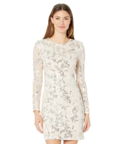 Vince Camuto Long Sleeve Sequin Bodycon