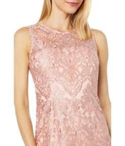 Vince Camuto Embroidered Mesh Sleeveless Illusion Bodycon -Vince Camuto 914Jo095Y6L