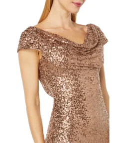 Vince Camuto Cap Sleeve Dress With Drape Neck And Drape Back 2 Vince Camuto Cap Sleeve Dress With Drape Neck And Drape Back -Vince Camuto 91JGmcSBkNL