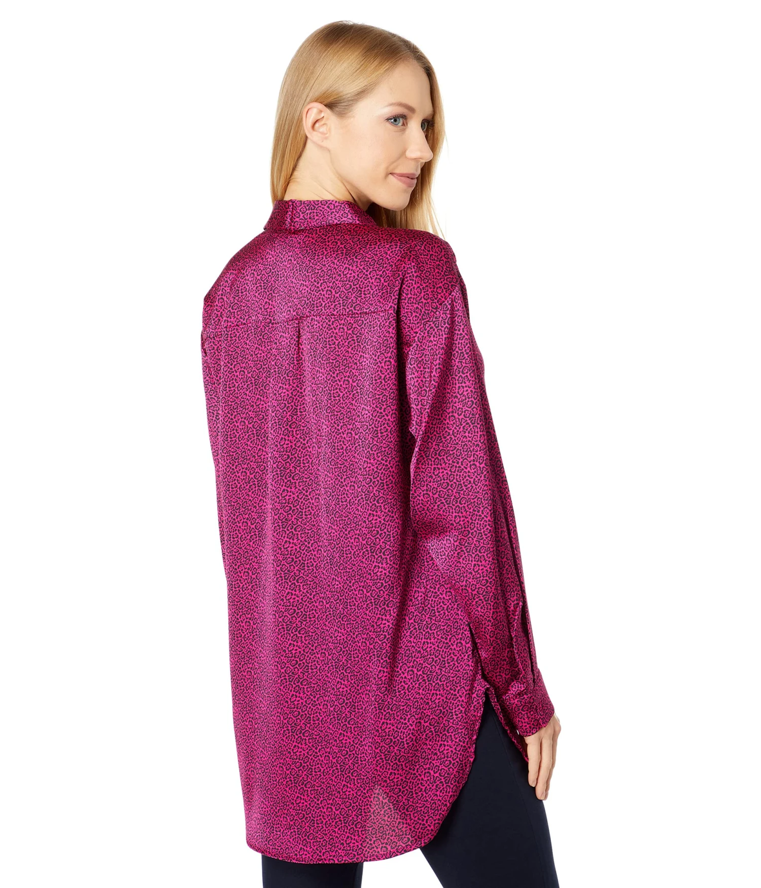 Vince Camuto Collared Button-Down Mini Cheetah Tunic Vince Camuto Collared Button-Down Mini Cheetah Tunic -Vince Camuto 91LNNcEEOBL