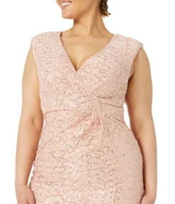 Vince Camuto V-Neck Wrap Top With Side Front Slit Skirt -Vince Camuto 91YLpNzJycL