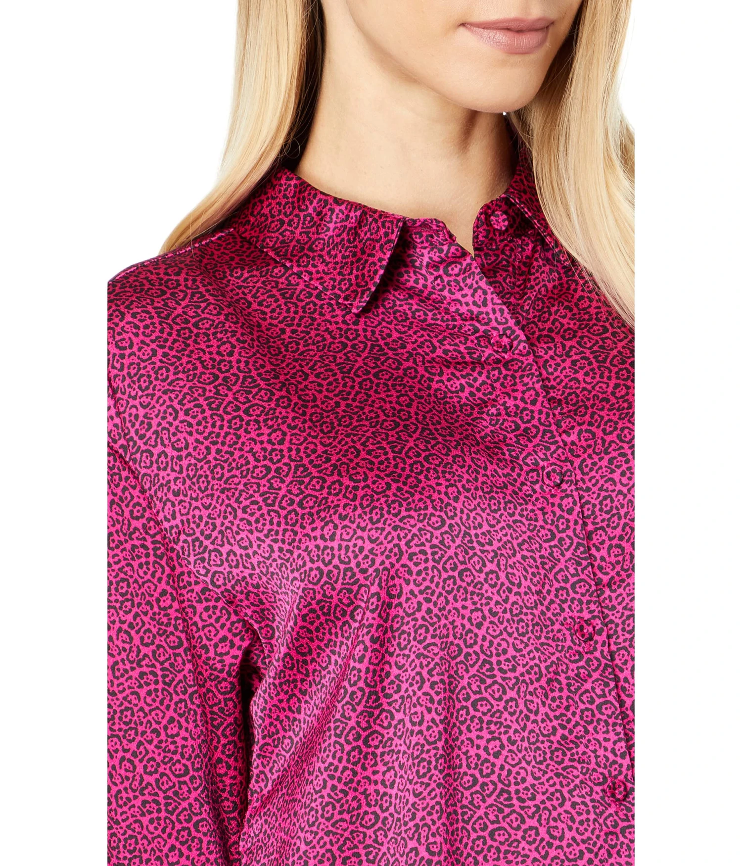 Vince Camuto Collared Button-Down Mini Cheetah Tunic Vince Camuto Collared Button-Down Mini Cheetah Tunic -Vince Camuto 91lHtF2AHkL