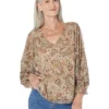 Vince Camuto V-Neck Bloosan Sleeve Blouse