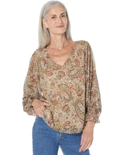 Vince Camuto V-Neck Bloosan Sleeve Blouse