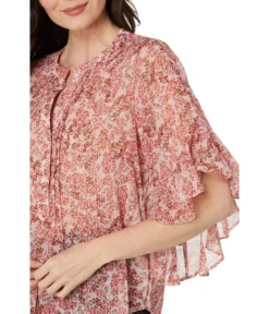 Vince Camuto Pin Tuck Flutter Sleeve Blouse 2 Vince Camuto Pin Tuck Flutter Sleeve Blouse -Vince Camuto 91tRPZLU0CL