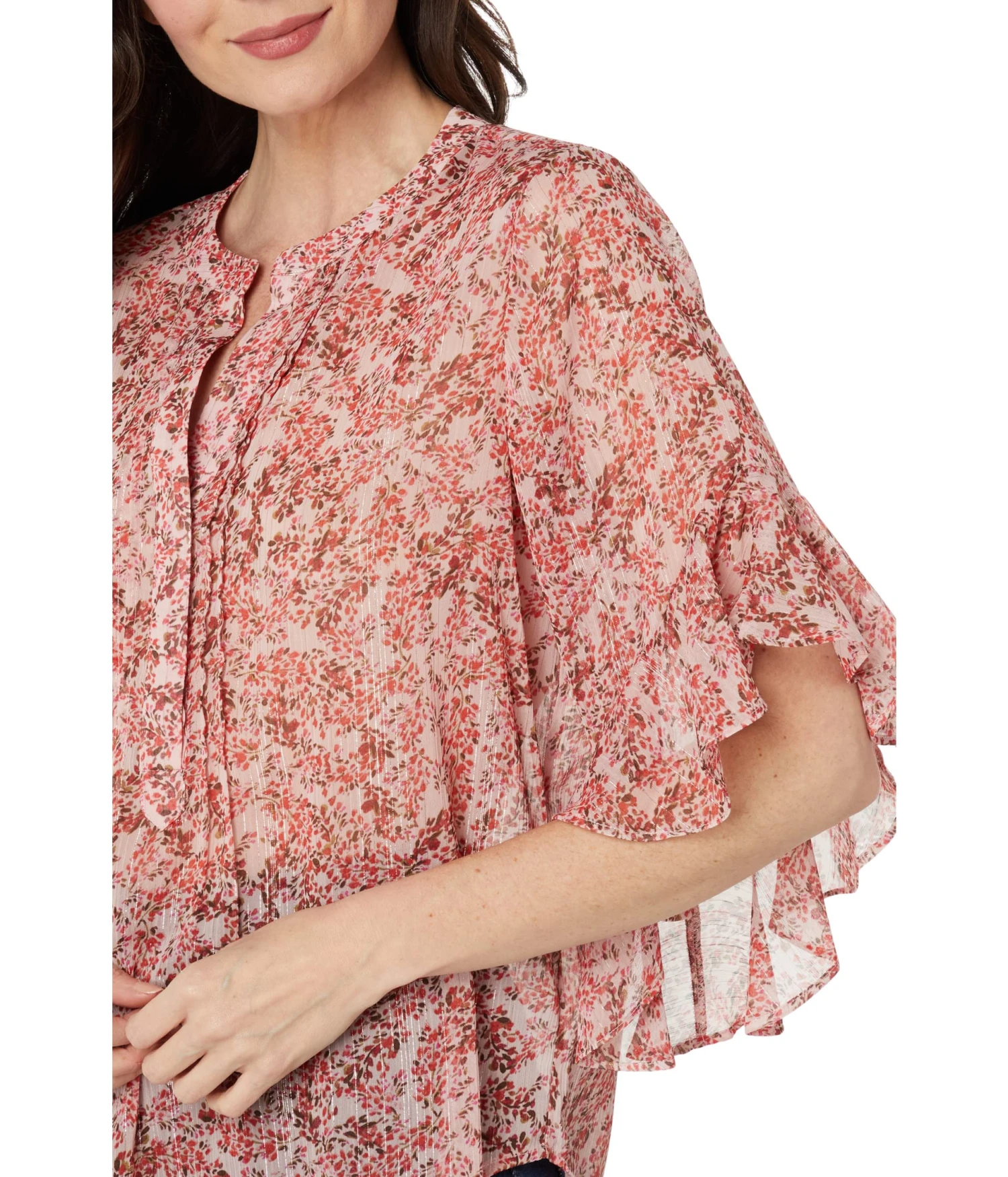 Vince Camuto Pin Tuck Flutter Sleeve Blouse Vince Camuto Pin Tuck Flutter Sleeve Blouse -Vince Camuto 91tRPZLU0CL