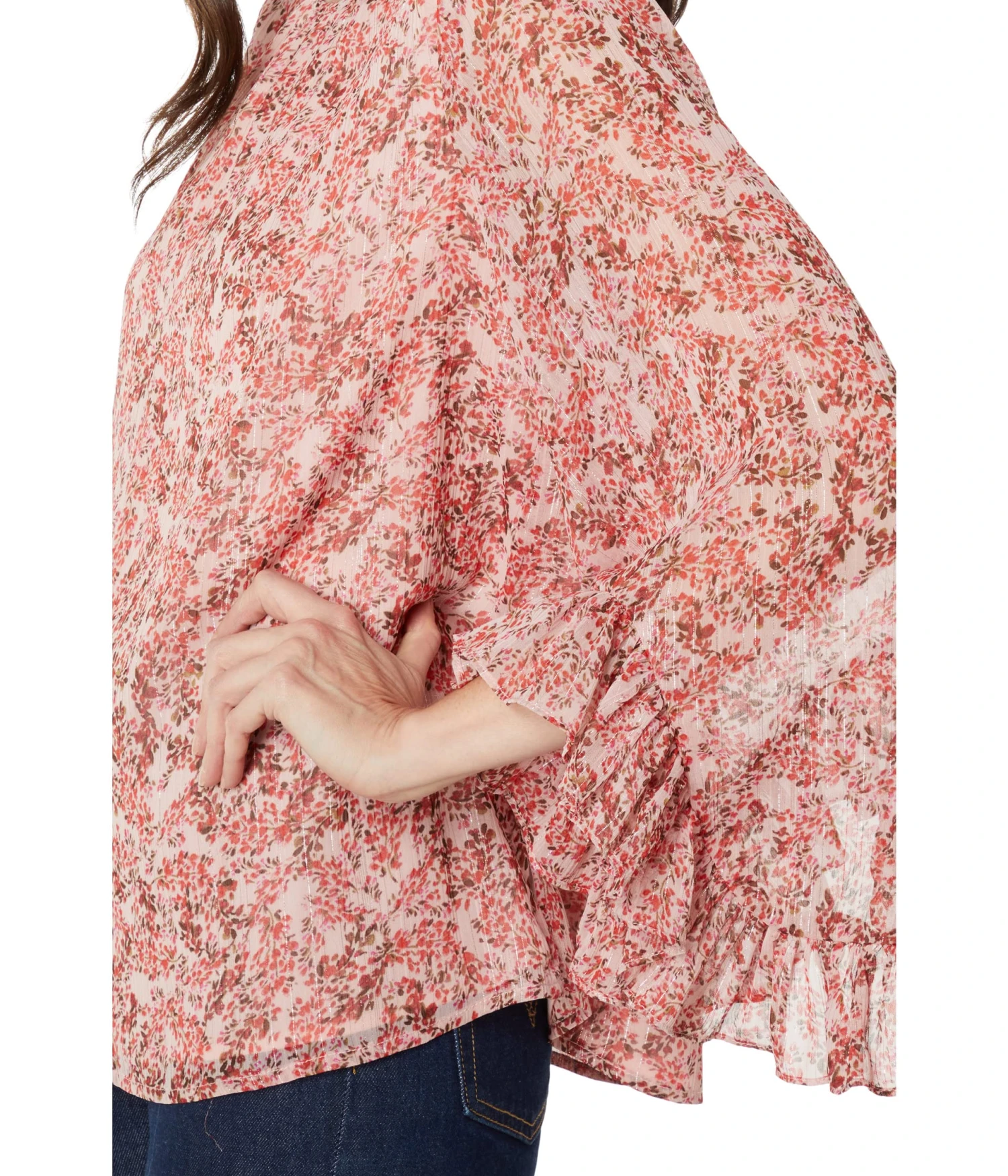 Vince Camuto Crew Neck Blouse with Dramatic Sleeve Vince Camuto Crew Neck Blouse With Dramatic Sleeve -Vince Camuto 91z79DZVHdL